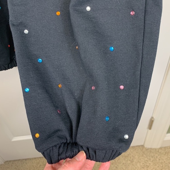 Terez black gems sweatpants sz sm - Picture 9 of 13